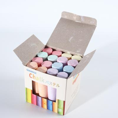 China Hot Sale Gypsum Jumbo Washable Sidewalk Chalk Colorful Graffiti Pen Sidewalk Chalk for sale