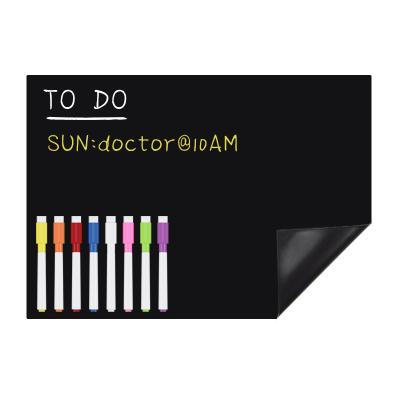 China Meeting Places PET Magnetic Blackboard Stickers A3 A4 Schedule Fridge Stickers Message Erasable Blackboard for sale