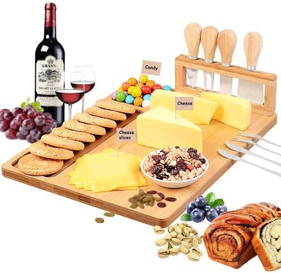 China Wholesale viable and practical bamboo cheese board and cutting tools for sale