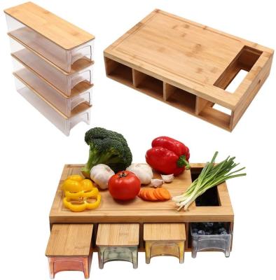 China Sustainable Custom Eco-Friendly Bamboo Cutting Board Organic Bamboo Set for sale