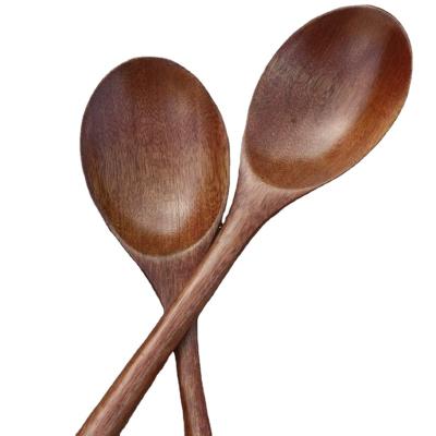 China Wooden Spoon Long Handle 2021 Viable Wholesale Yogurt Soup for sale