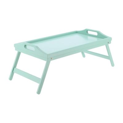 China Bamboo Bed Table Folding Legs Food Breakfast Serving Tray HGBST-003 for sale