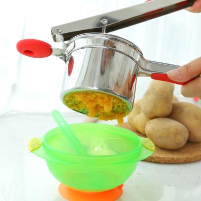 China Viable Potato Masher and Crusher K091Fruit and Vegetable Tools Potato Masher Stainless Steel Potato Crusher for sale