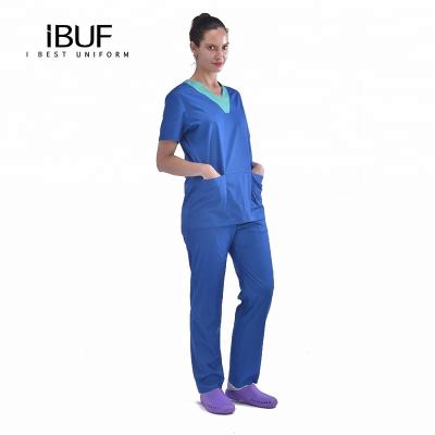 China Anti-wrinkle nurses medical images uniform nurses uniform design models for sale