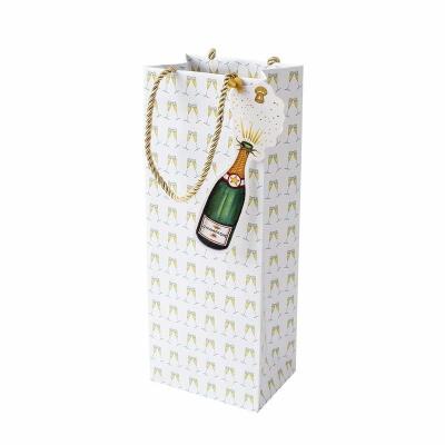 China Hot sale festival Custom Logo High Quality Stock Red Wine bottle Packaging Champagne Packing Bag for sale