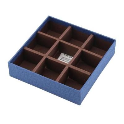 China rigid cardboard paper decoration packaging box with divider insert tray for sale