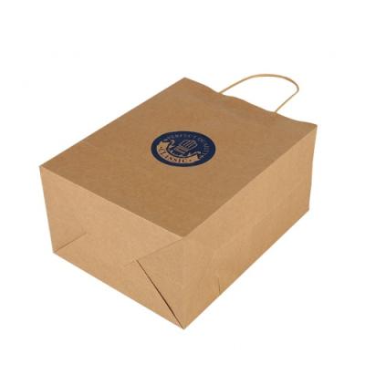 China kraft paper shopping paper bag Christmas bag birthday festival cookie treats food bread donuts gift bag for sale