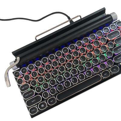 China New Design Gaming Typewriter Circular Restor 87 Keys Mechanical Keyboard Typing With Great Price for sale