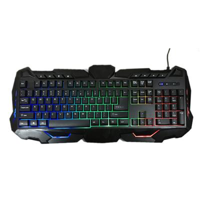 China hot selling Anti-ghosting single, RGB color backlight mixing and multimedia work keyboard for gamer for sale