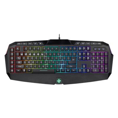 China Hot Selling High Level Anti-Ghosting Illuminated Maxin RGB Backlight Gaming Keyboard for sale