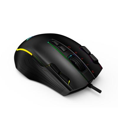 China Programmable Gaming Mouse RGB Gaming Mouse 12000~16000 DPI Adjustable Backlight Mechanical 11 Button USB Wired Gamer Mouses With Laser IC For PC Laptop Computer for sale