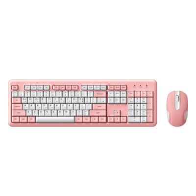 China Macarons Color Keyboard and Mouse Fashionable Hot Selling Wireless Desktop Combo with Low Manufacturing Price for sale