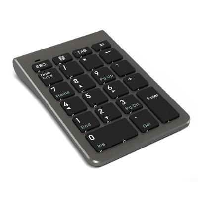 China Mini Scissor Wireless Thin Structure Design 2.4G 22 Keys Numeric Keypad For Accounting Staff for sale