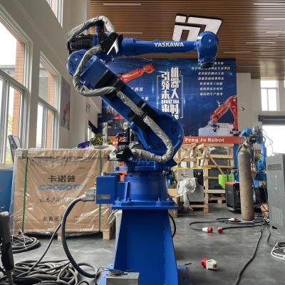 China MH50 DX100 Gebruikte Yasakawa-robotarm gearticuleerd voor het verspreiden van coating en het snijden van glasvezel Te koop