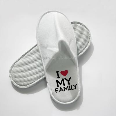 China Hotel Disposable Flip Flops Slippers New Custom Made White Anti-slippery Sublimation Slippers for sale