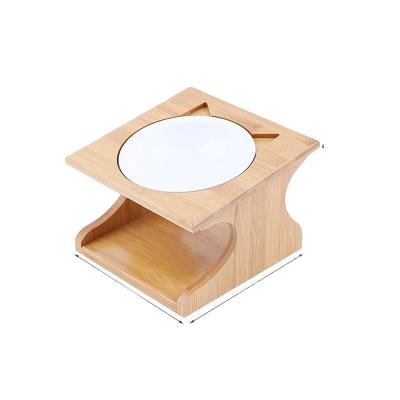 China Wholesale Eco Friendly Bamboo Fiber Outdoor Pet Feeder Portable Dog And Cat Bowl Stored for sale