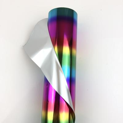 China Plastic Laser PVC Bottle Rainbow Holographic Hot Staming Foil for sale