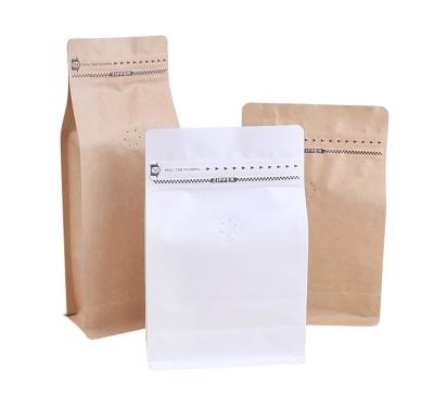 China Wholesale Moisture Proof Type Side Gusset Flat Bottom Zipper Lock Coffee Bags With Valve for sale