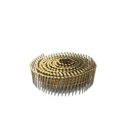 China Flat Paddle Coil Nail Iron Wire Coil Nails For Pneumatic Nailer Wood Paddles Coil Nails for sale