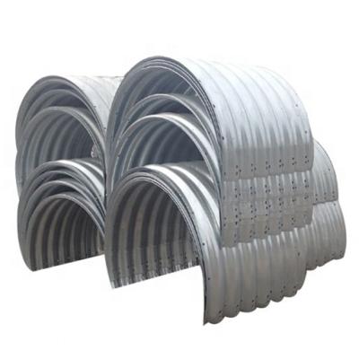 China Large Diameter Structure Pipe 6 Pieces Assembled Hot Dip Galvanized Steel Corrugated Pipe Culvert and Large Metal Corrugated Pipe--WestYosen for sale