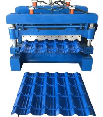 China High Speed ​​Glazed Building Material Stores Step Tile Sheet Roofing Roll Forming Making Machine For Wall Panel for sale