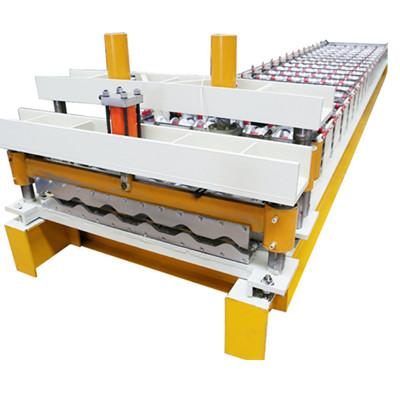 China Popular Building Material Shops New Three Tier Layer Roofing Sheet Making Different Roll Forming Making Machine With High Speed for sale