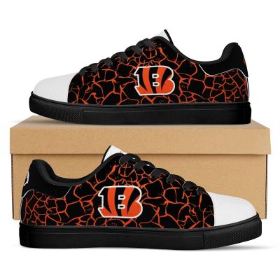 China Custom Made American Football Team AD Superstar Tennis Skateboard Shoes Men Walking Running Durable Cheap Fashion Trend NFLE Bengals 1Pair Designer for sale