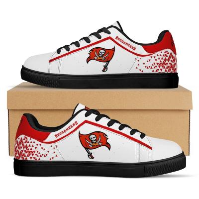 China Fashion Trend NFLE Buccaneers 1Pair Team Walking Durable Cheap American Football AD Superstar Skateboard Tennis Shoes Men for sale