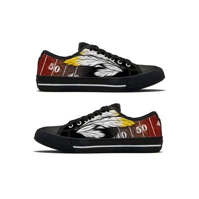 China Custom American Football Team Fashion Canvas Unisex Women High Top Cushioning Casual Shoes NFLE Commanders Redskins 1Pair Low for sale