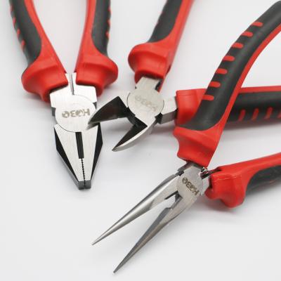 China Portable Professional CRV Steel 8 Inch Pliers Hand Tool Wire Cutter For Troubleshooter Combination Plier for sale