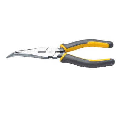 China PVC Easy Grip High Quality Industrial Bent Operation Nose Pliers for sale