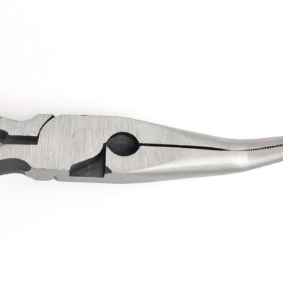 China 8 inch portable professional angled nose pliers for sale