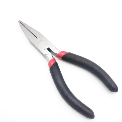 China 5inch steel wide nose pliers chrome plated holding pliers with teeth for sale