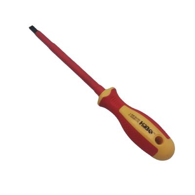 China Wholesale Cheap Plastic Insulated Screwdriver Magnetic Slotted Head Screwdriver for sale