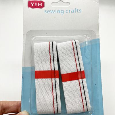 China 2PCS 100% Polyester Elastic Band Rope Ribbon For Sewing for sale