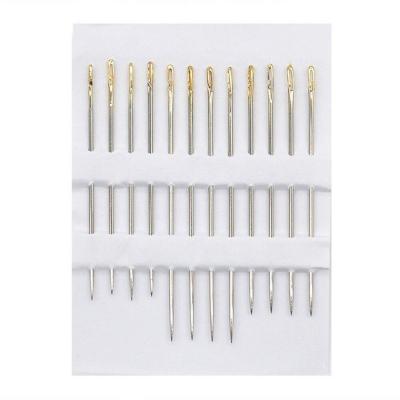 China Hand Sewing Sewing Needles Stainless Steel Quick Self-Threading Sewing Needle 12pcs for sale