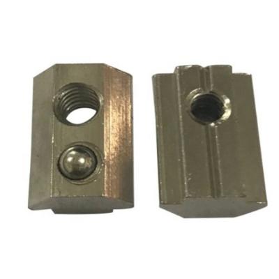 China Heavy Industry 8 Slot Accessories T-Slot Sliding With Spring Ball Nut For 3030 Aluminum Profile for sale