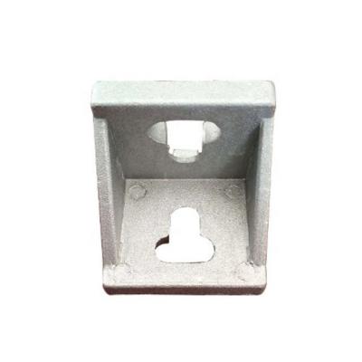 China Industry 4545 Solar Aluminum Casting Accessories Corner Bracket For Aluminum Profile 45 Connection Bracket Fixture for sale