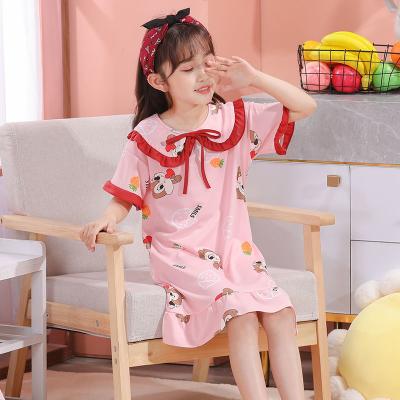 China Kid Pajamas Girls Sleepwear QUICK DRY QUICK DRY Pajamas Set Pijama Infantil Verano Ropa De Dormir Ninos Baju Tidur Lengan Pendek Anak for sale