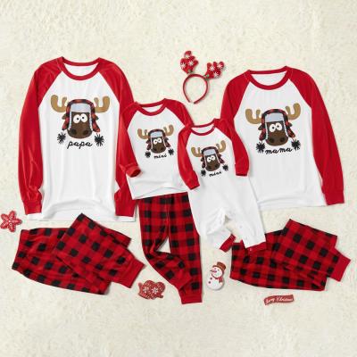 China Matching Mommy And Me Family Christmas QUICK DRY QUICK DRY Pajamas Onesie Women Pijama De Navidad Familiar Sleepwear Men Red Pajamas Baby for sale