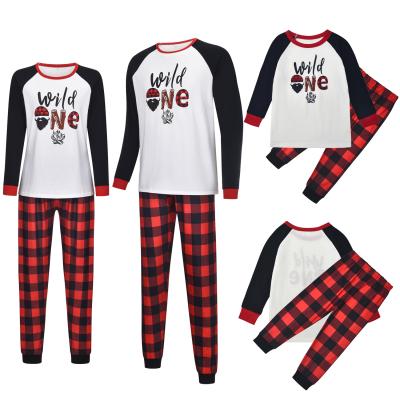 China QUICK DRY Sleepwear Cotton Pajamas De Pijama Kid Girls Pajamas 100% Christmas Matching Para Navidad Child Family Clothing Pajamas QUICK DRY Set for sale