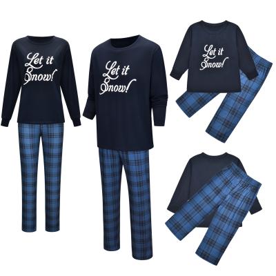 China 2021 Pijama De Navidad 100% Cotton Kid Sleepwear Pajamas Christmas Family Pajamas Set Comfortable QUICK DRY Women's Lounge Home Clothes Wear Comfortable Women for sale