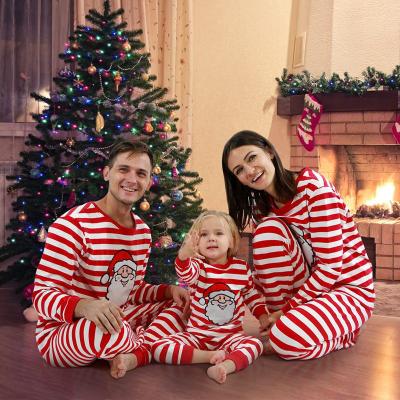 China Pajama Pijamas De Navidad En Familia Christmas Sleepwear Boys Women Mens Pajamas Red Striped Family Matching QUICK DRY QUICK DRY Family Matching Long Sleeve for sale