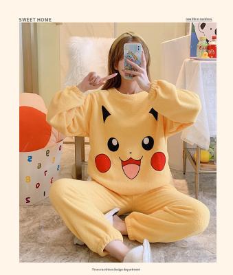 China Luxury QUICK DRY Pajamas Cotton Pijamas De Algodon Distribuidores De Ropa De Dormir Wholesale Flannel Nightgown Women Sleepwear for sale