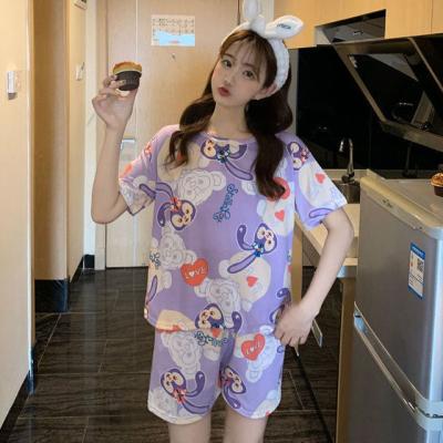 China Daster Korea QUICK DRY QUICK DRY Sleepwear Ladies Pajama Set Short Pajamas Set Women Pijamas Dibujos Animados Distributor Baju Tidur Import China for sale