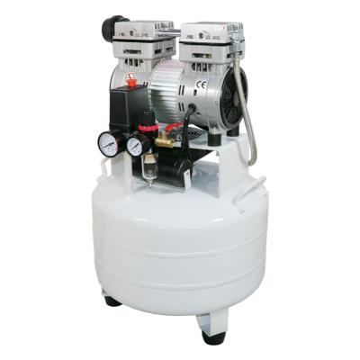 China Silent Oil Free Piston 750w Dental Air Compressor Oil Free for sale