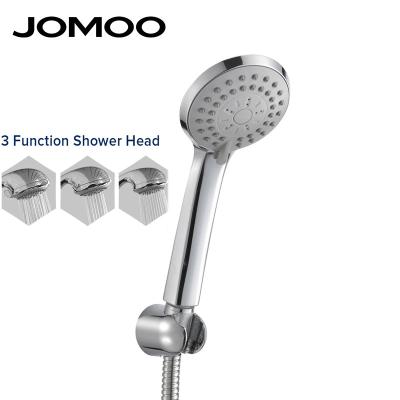 China China Factory Supply Modern High Power Shower Hand Held With JOMOO Chrome Triple Function High Pressure Shower Head With Hose Holder for sale