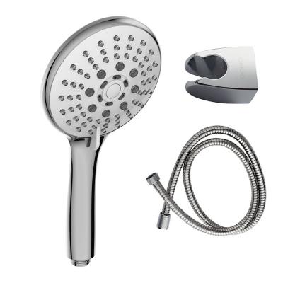 China Without Diverter Jomoo Shower Head Set 5 Function Silicone Nozzles High Pressure Massage Spa Hand Held Shower With Fixed Seat for sale