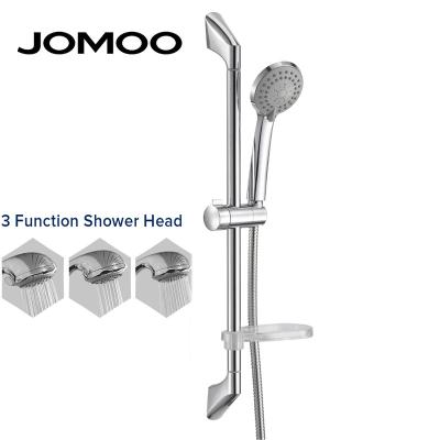 China Without diverter triple function handshower with slide bar Jomoo bathroom hand held spray shower head for sale