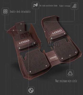 China Speacial Car Floor Mats Accessories Easy Cleaned Leather Foot Covers Car Floor Mats For Suitable For Most Cars for sale